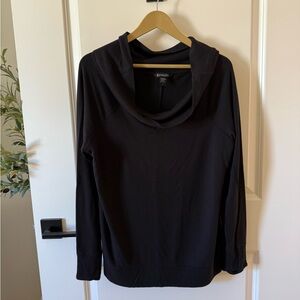 Athleta Black Cowl Neck Top